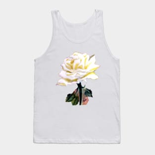 White rose Tank Top